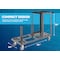 Us Weight Statesman Stanchion Cart Kit, Black Premium Steel U2509BLK12 - alternate 3